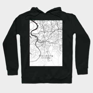 Duisburg Germany City Map Hoodie